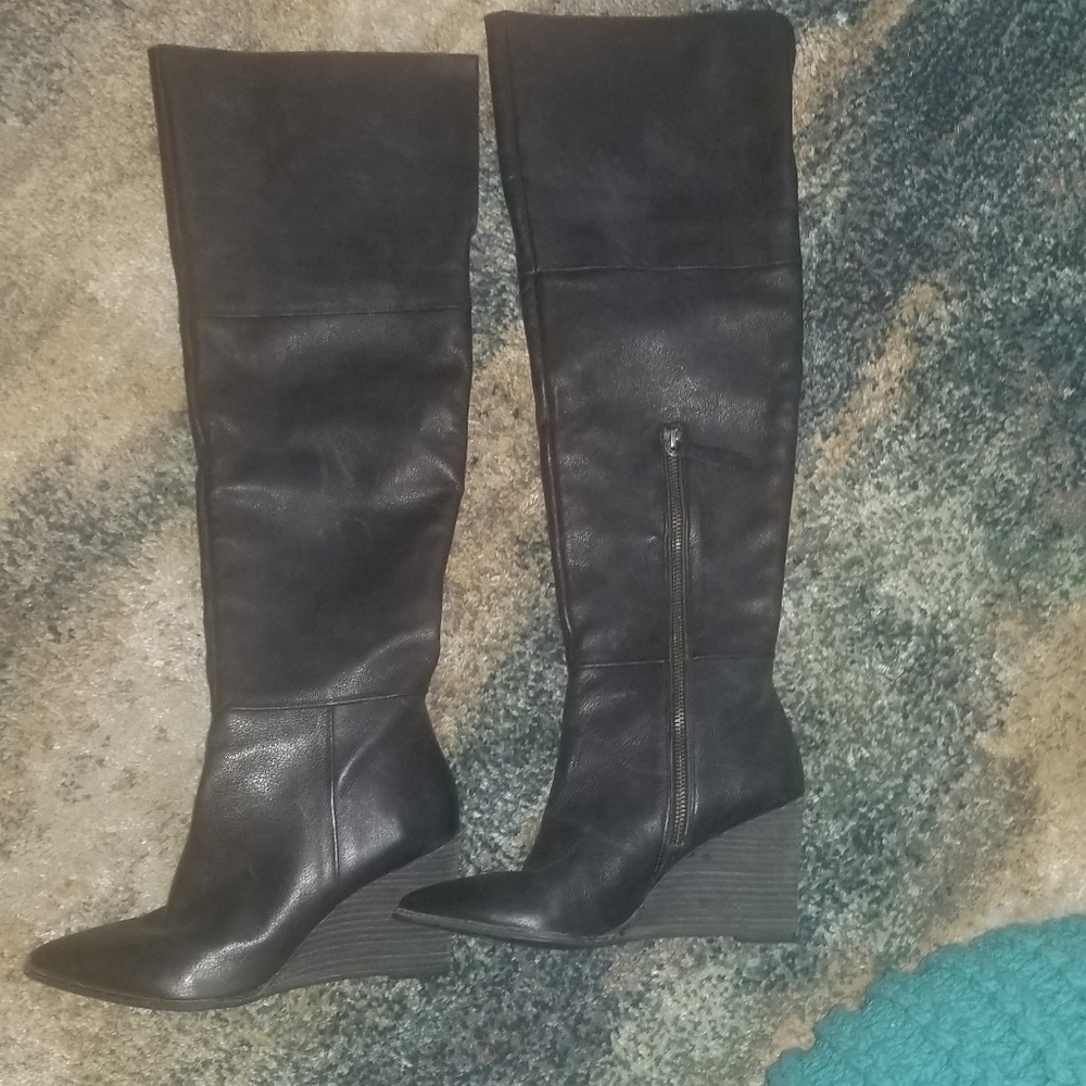 Tall black boots